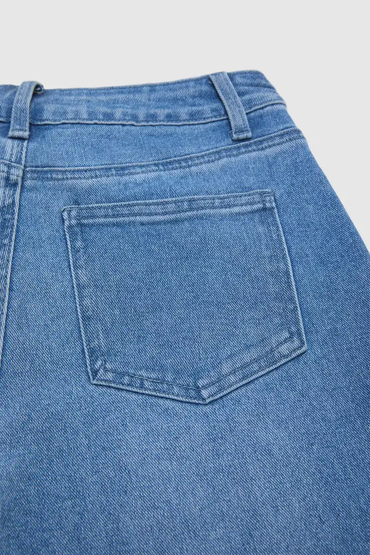 Freya | Cropped Stretch Denim Jeans