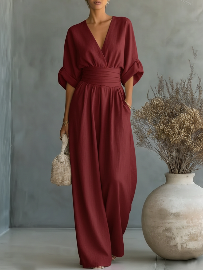 Sienna | Essential V-Neck Jumpsuit