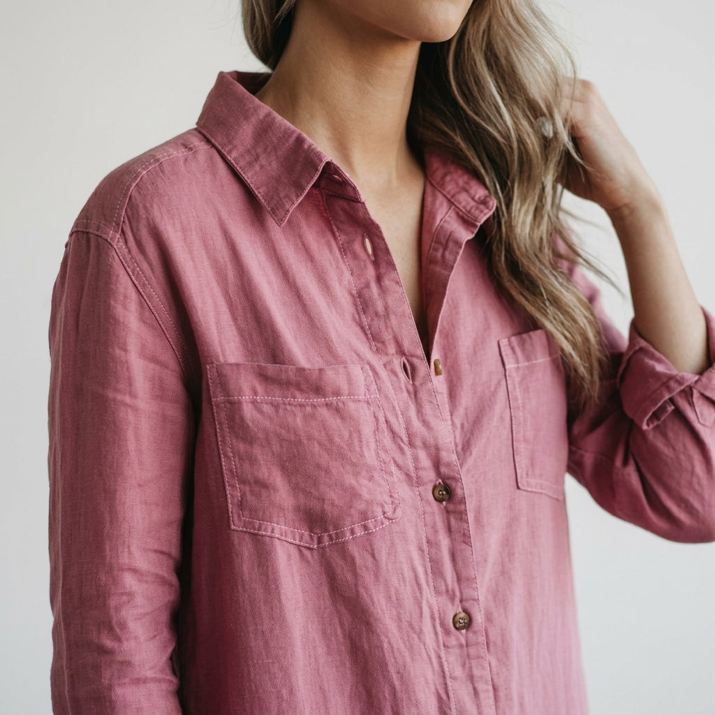 Elvina | Button-Front Linen Jumpsuit