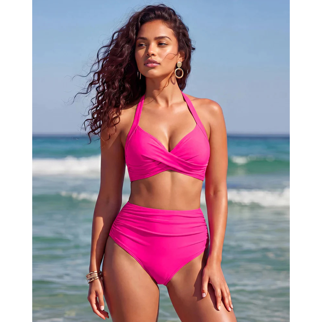 Sabine | Twist-Front Cut-Out Swimsuit