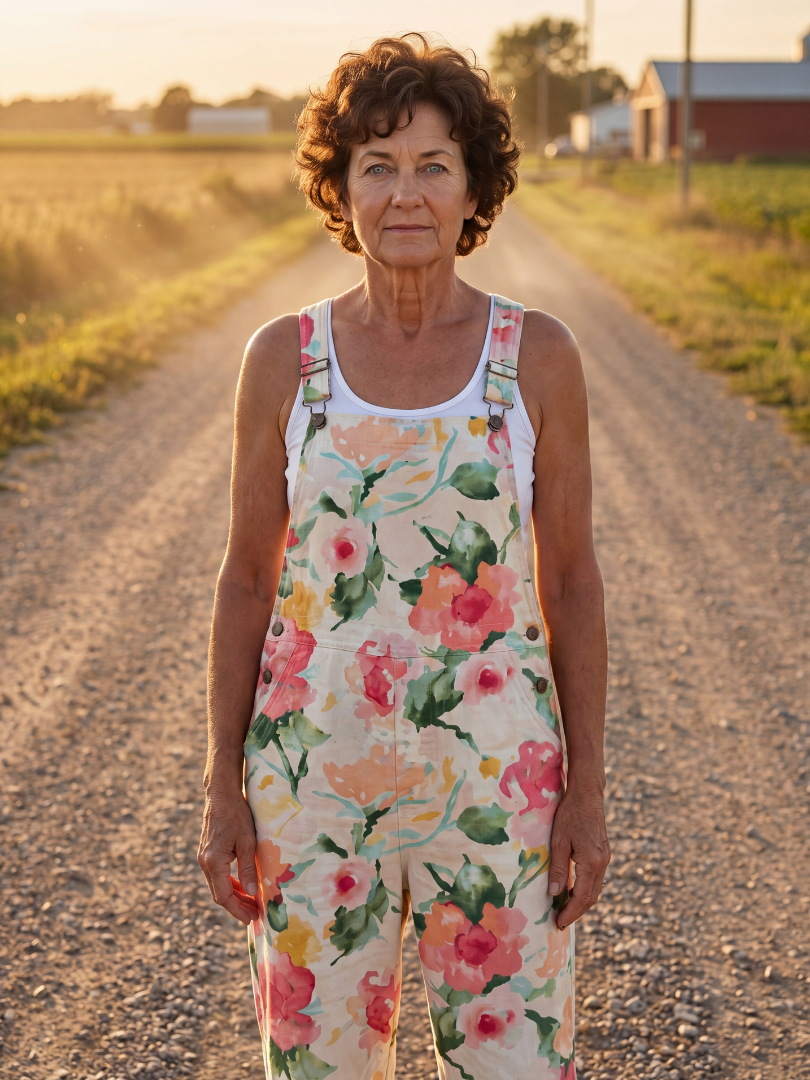 Cordelia | Floral Full-Length Jumpsuit with Relaxed Straight-Leg Fit