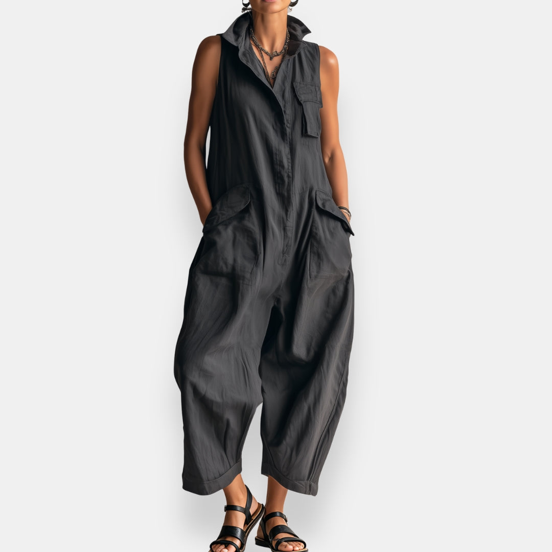 Odile | Sleeveless oversized jumpsuit