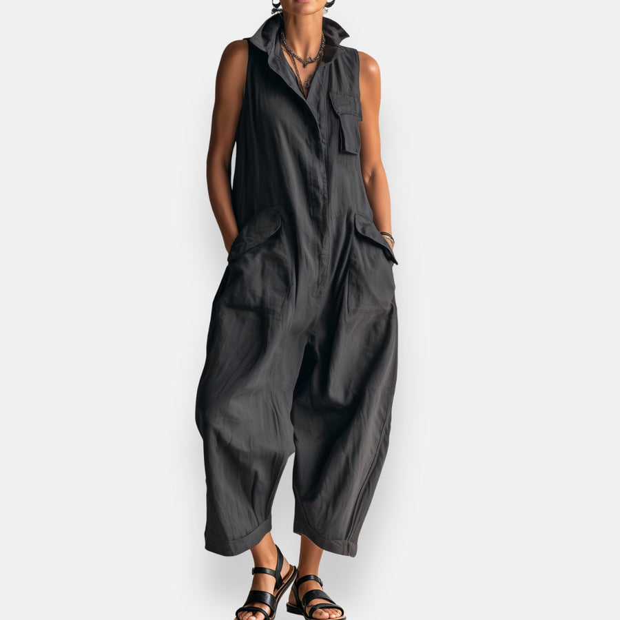 Odile | Sleeveless oversized jumpsuit