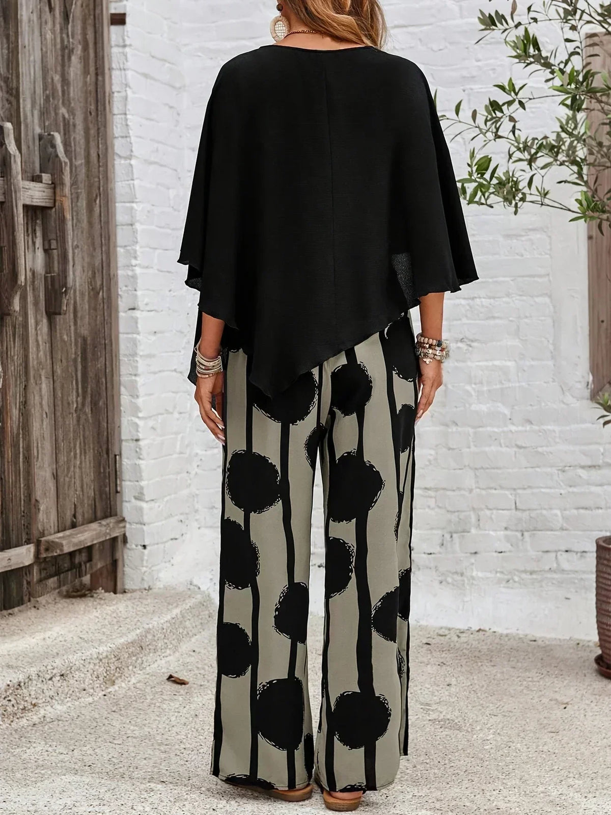 Kalliope | Comfortable Elastic-Waist Two-Piece Set