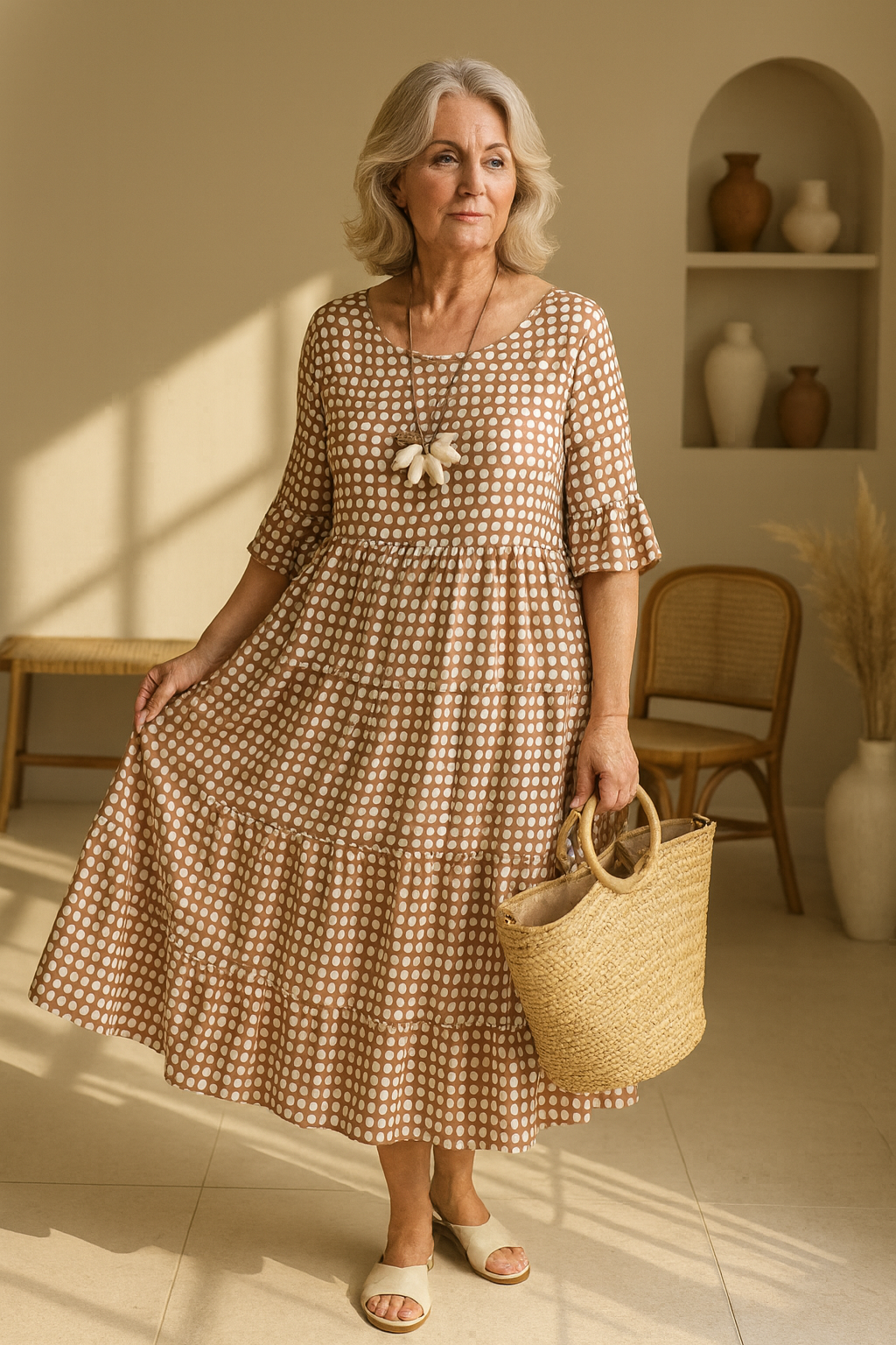 LIVIA ELEGANT MIDI DRESS