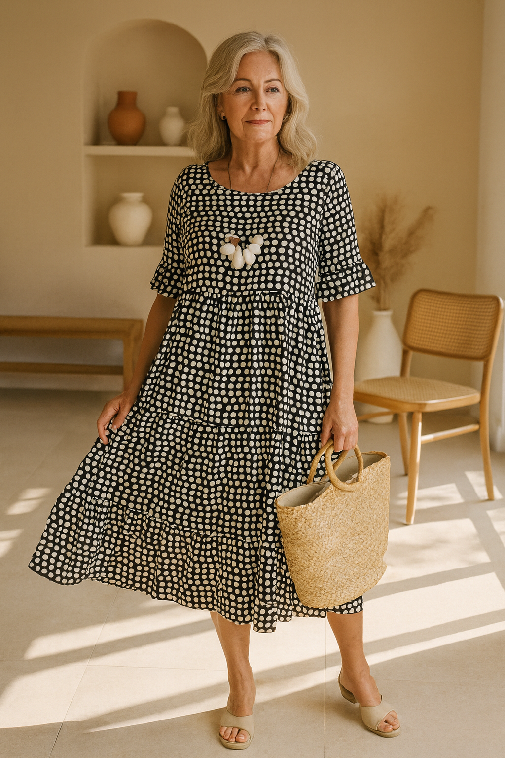 LIVIA ELEGANT MIDI DRESS