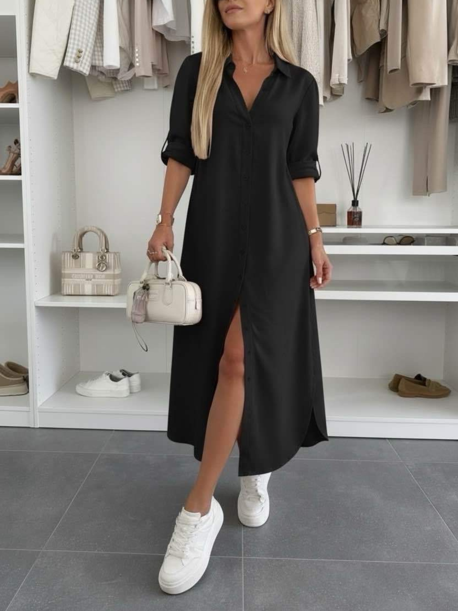 IVY BUTTON DRESS