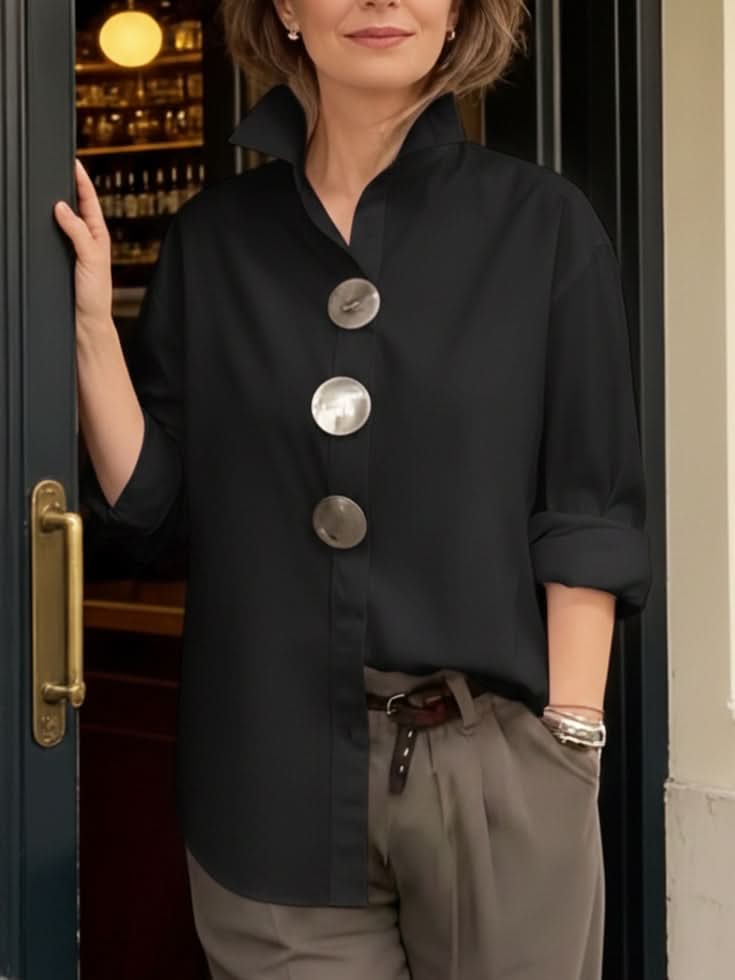 VERA ELEGANT COLLAR BLOUSE