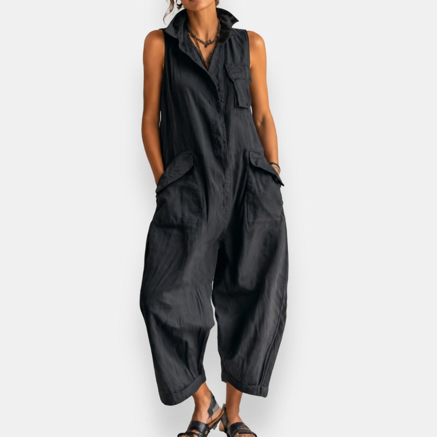 Odile | Sleeveless oversized jumpsuit