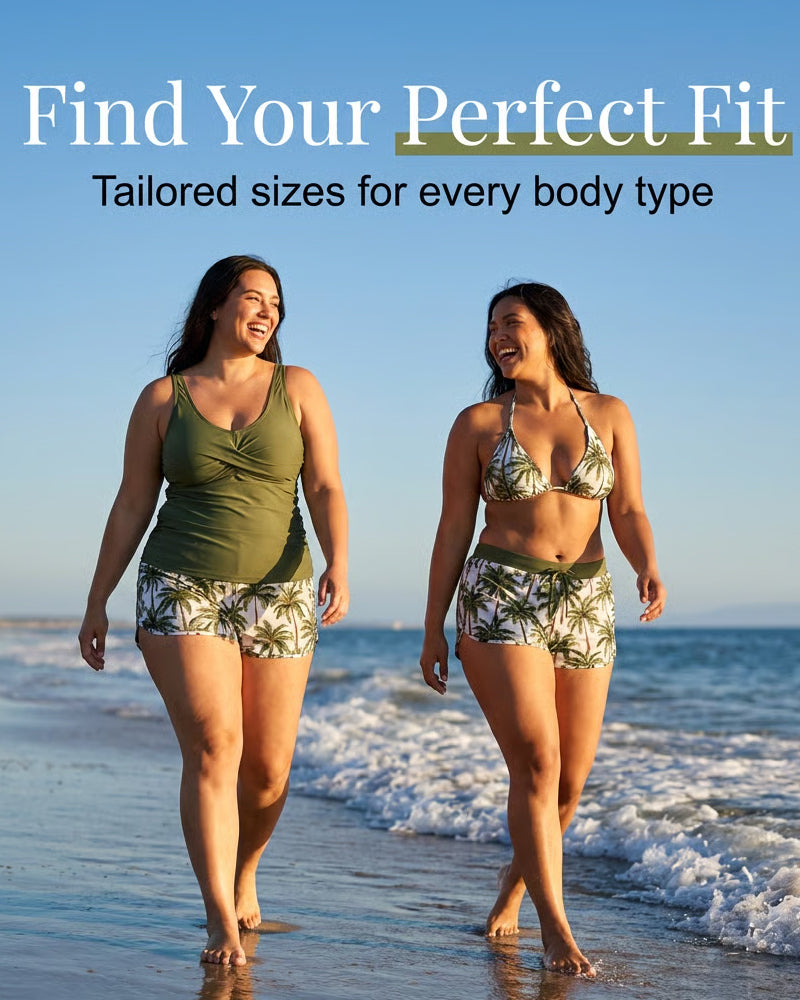 Maren | Three-Piece Tankini Bikini & Cover-Up Set