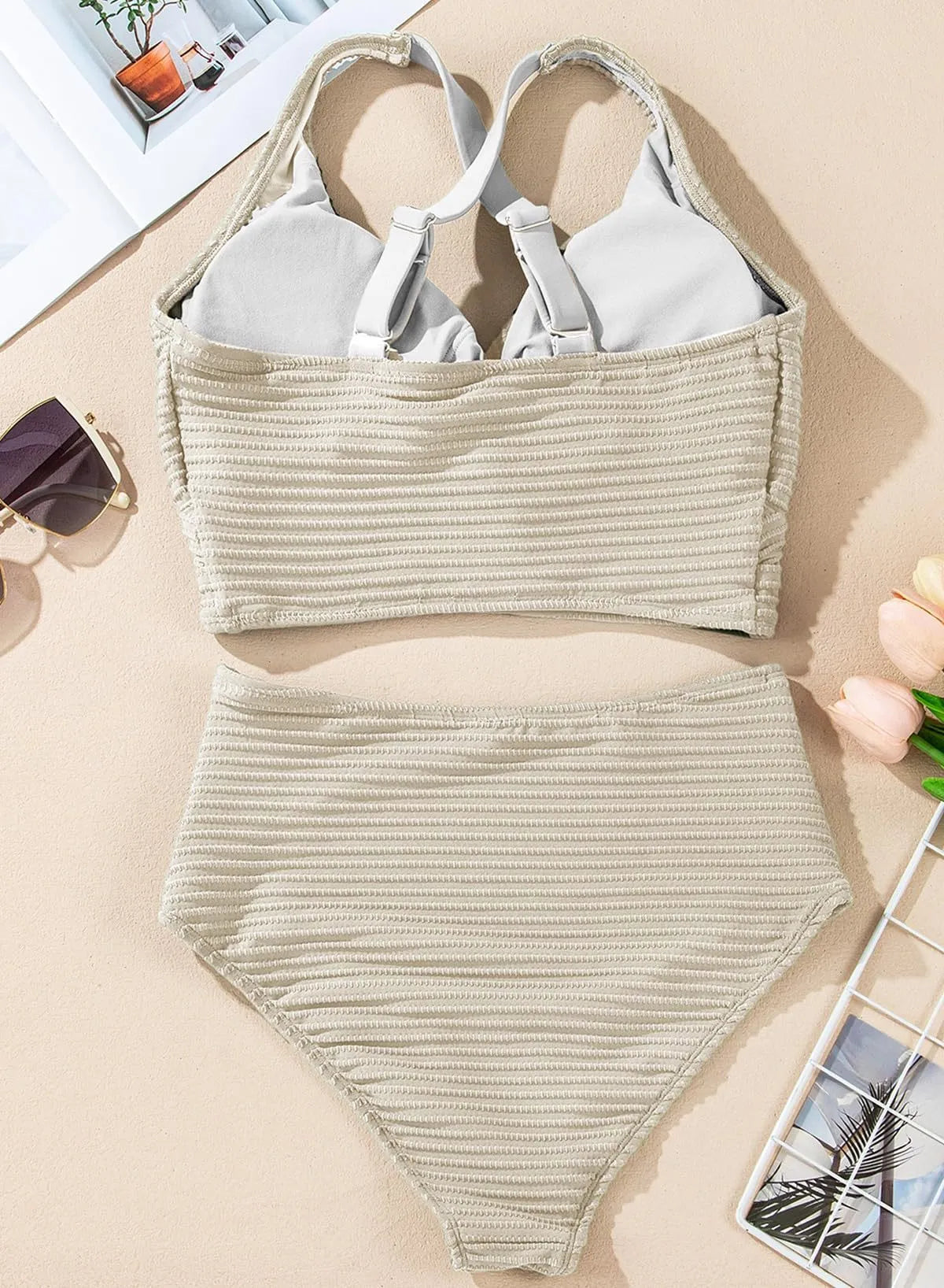 Coral | Wave Form Bikini