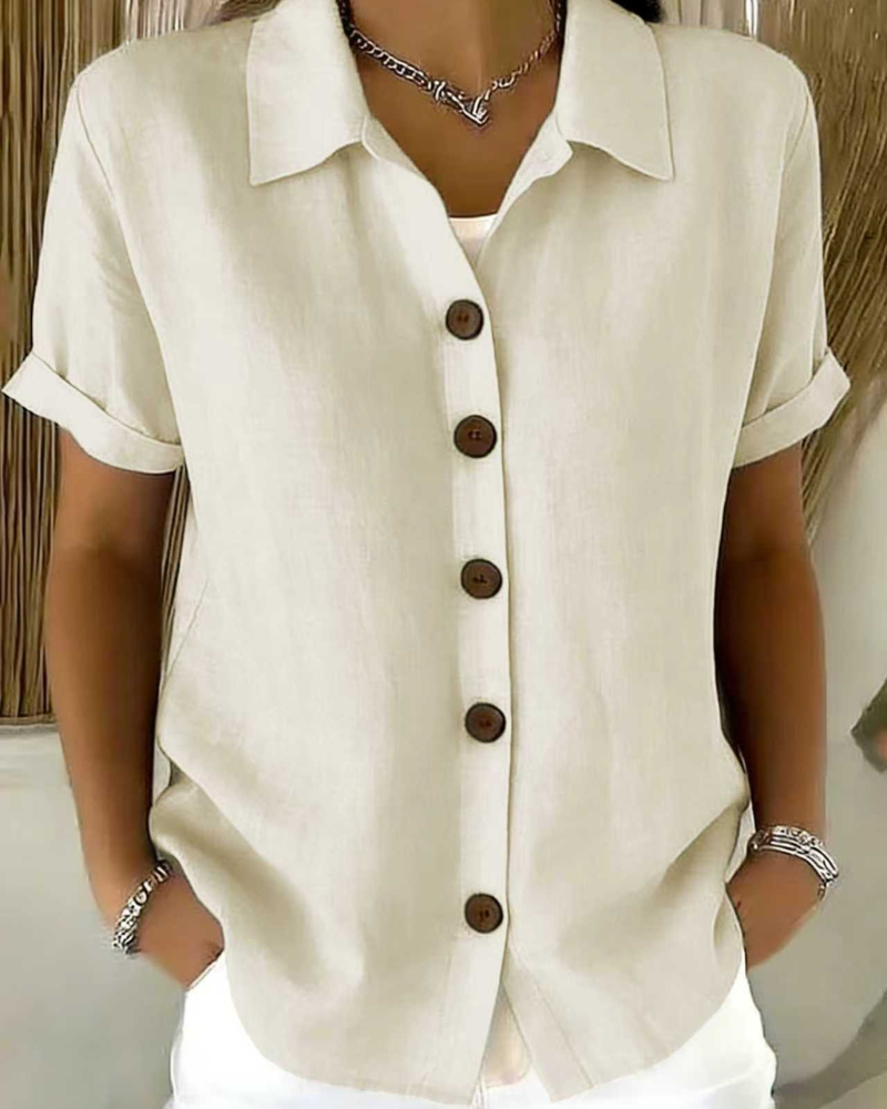 Button Front Blouse