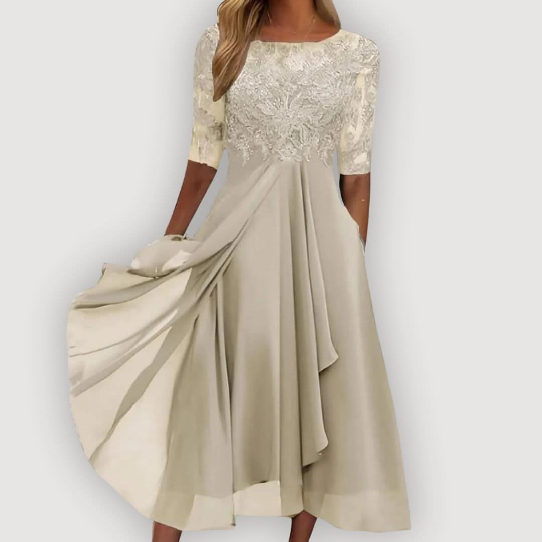 ELARA SOFT FLOW CHIFFON DRESS