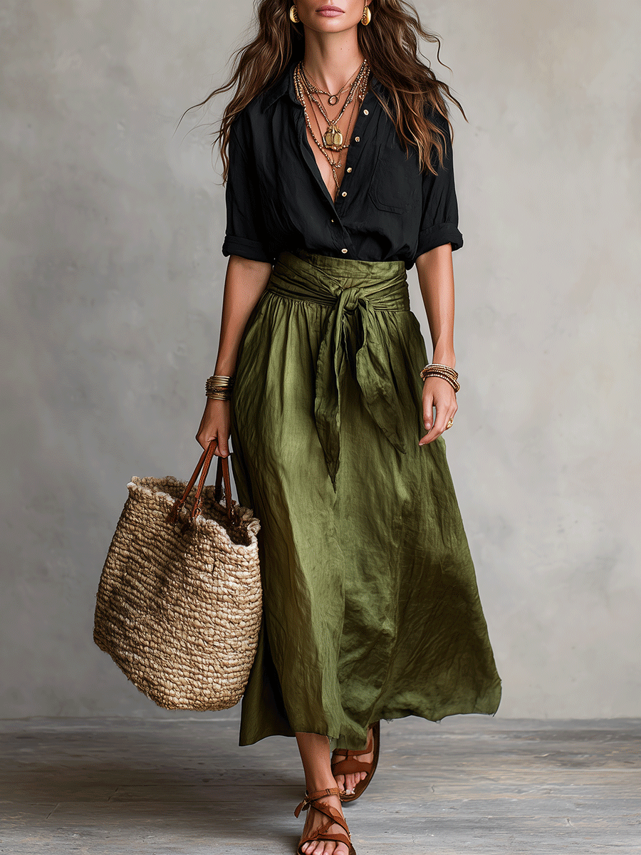 Effortless Elegance Boho Skirt Set