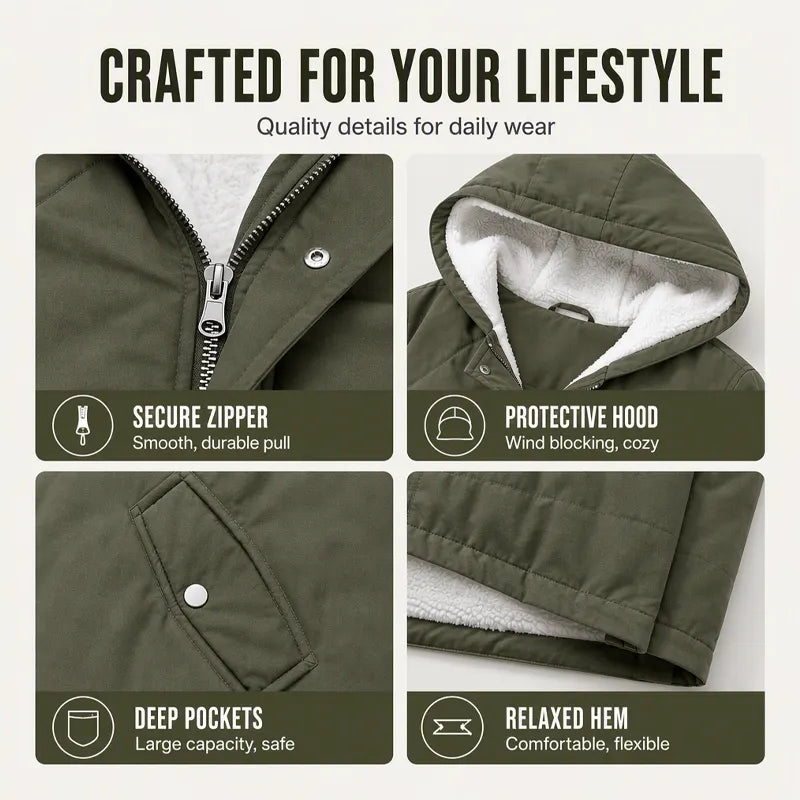 Annie | Padded Winter Jacket with Hood