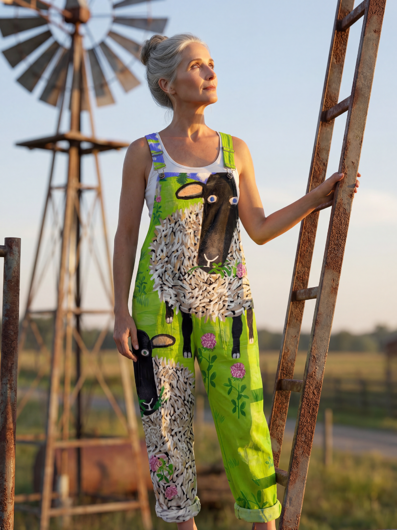 Ottilia | Relaxed Full-Length Printed Jumpsuit in Multicolour