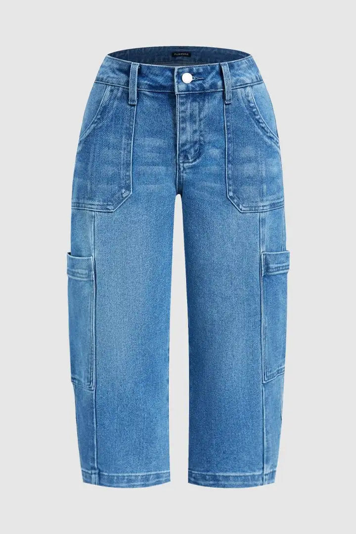 Freya | Cropped Stretch Denim Jeans