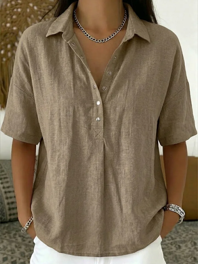 MARISTELLE BUTTON BLOUSE