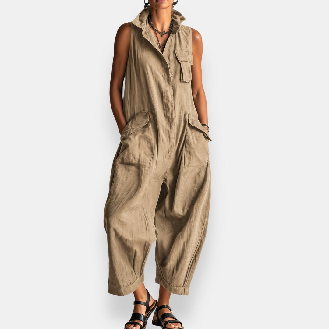 Odile | Sleeveless oversized jumpsuit