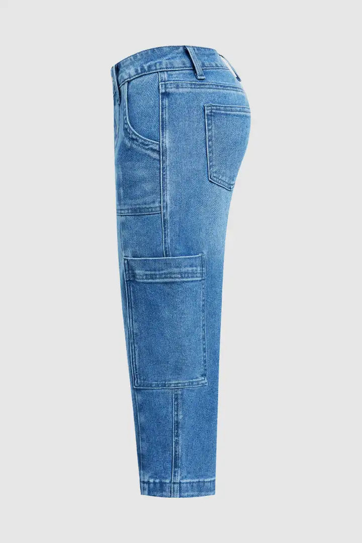Freya | Cropped Stretch Denim Jeans