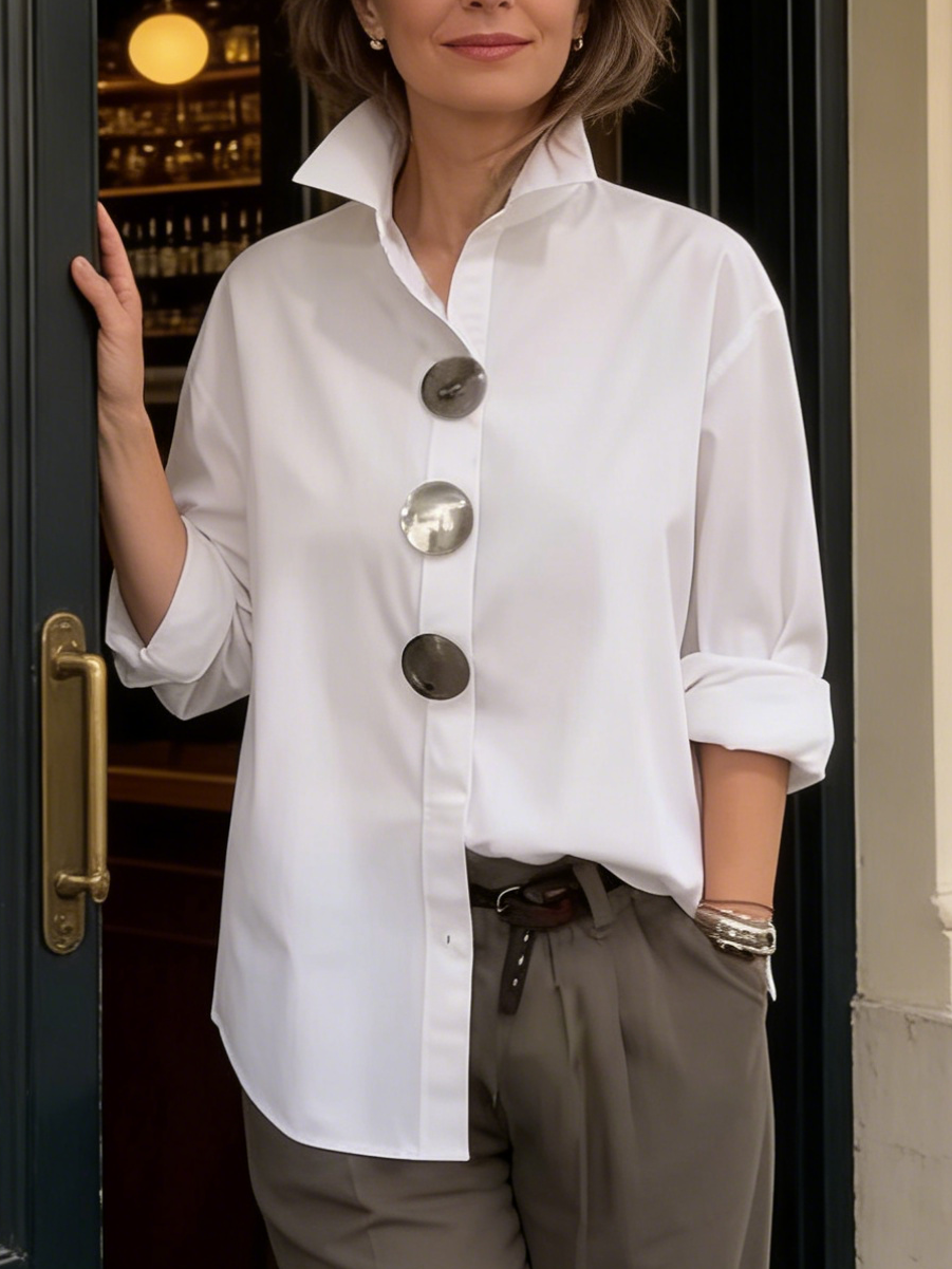 VERA ELEGANT COLLAR BLOUSE