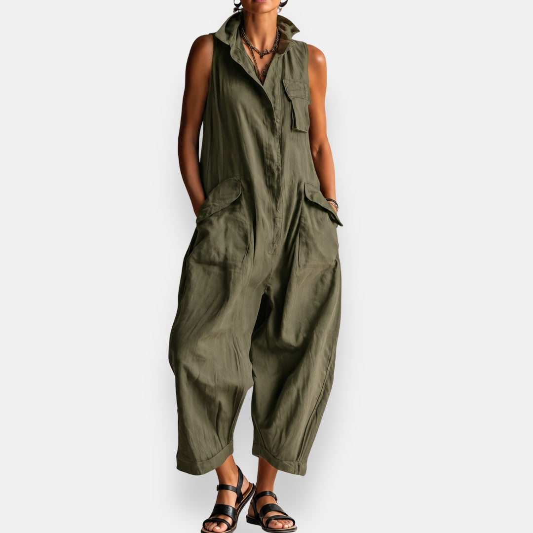Odile | Sleeveless oversized jumpsuit