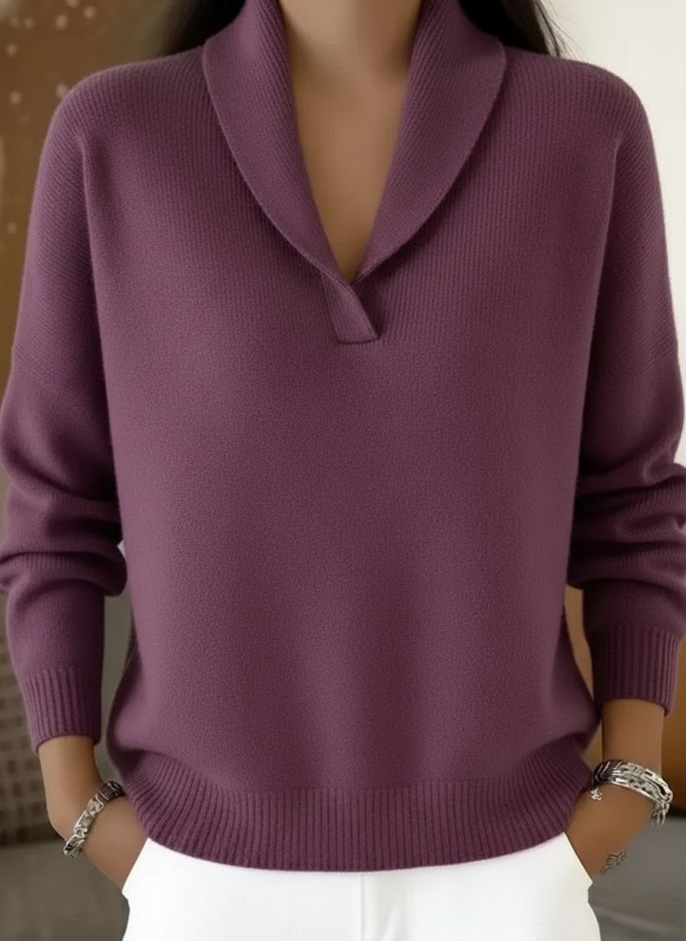 Elise | V-Neck Jumper
