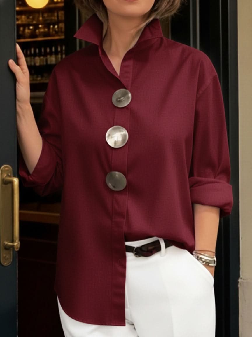 VERA ELEGANT COLLAR BLOUSE
