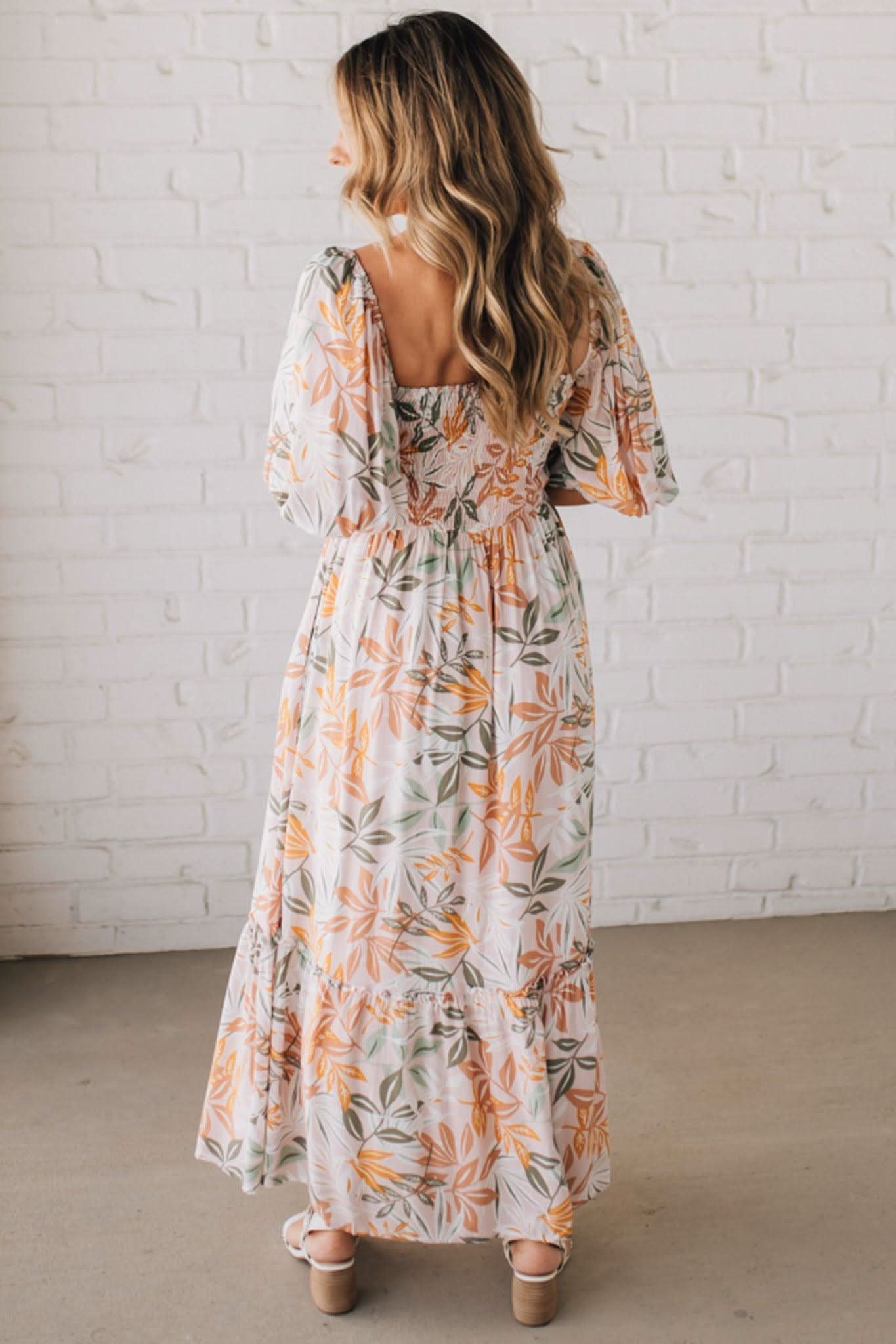 ELARA FLORAL MAXI DRESS