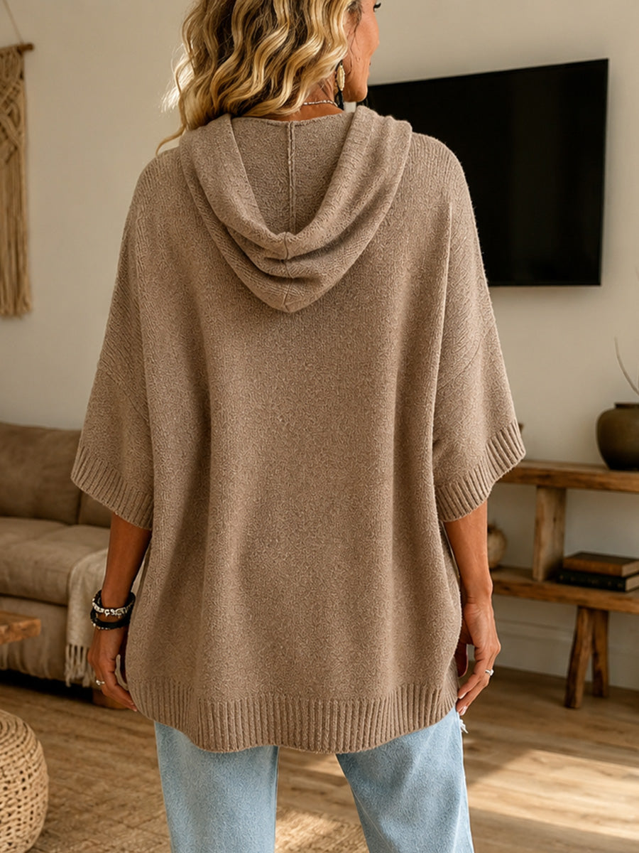 Cozy Chic Hooded Knit Sweater