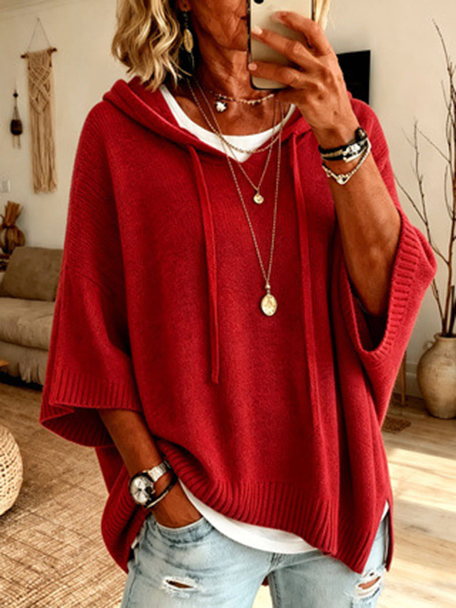 Cozy Chic Hooded Knit Sweater