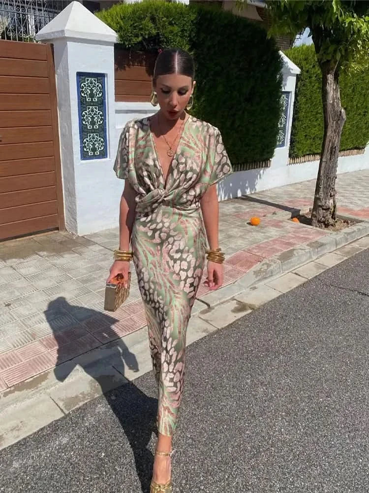 FLORENCE COPPER MIDI DRESS