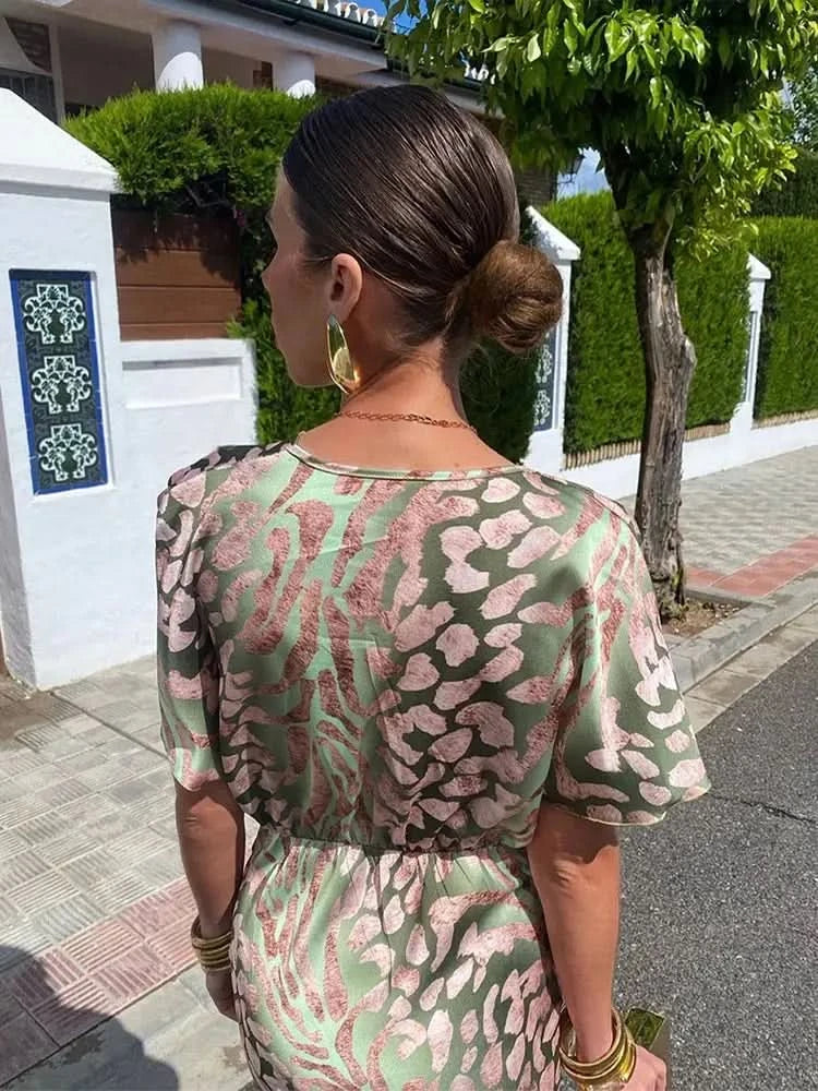 FLORENCE COPPER MIDI DRESS