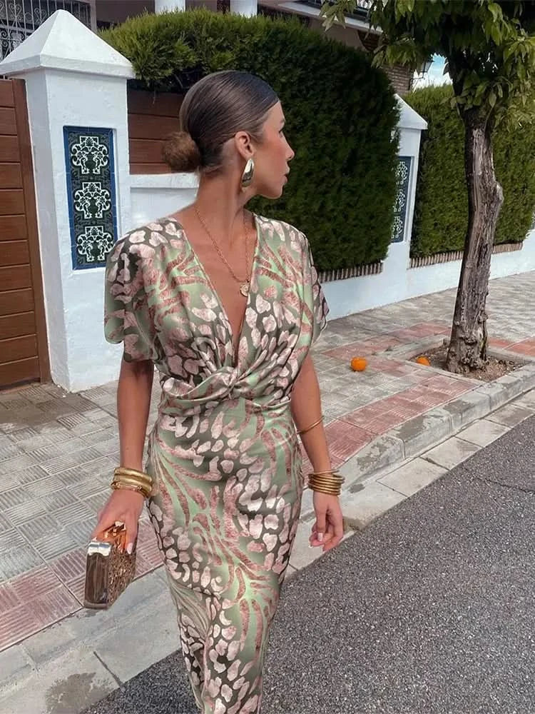 FLORENCE COPPER MIDI DRESS