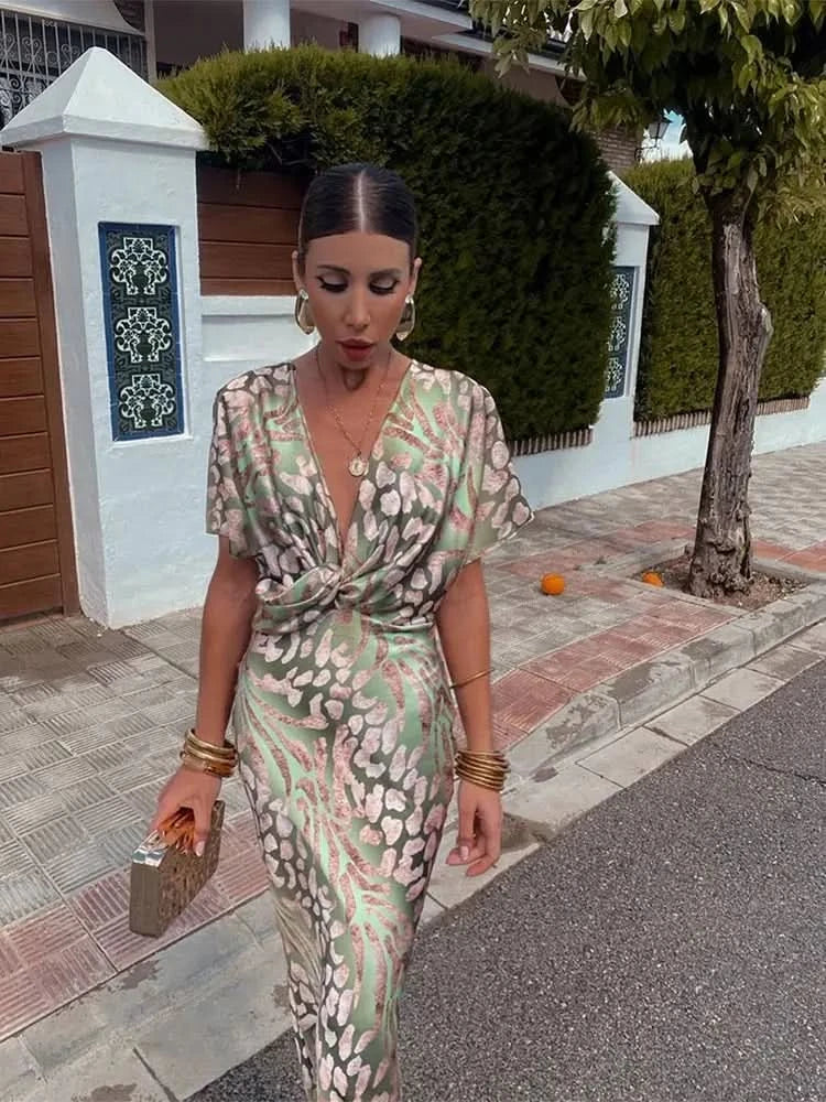 FLORENCE COPPER MIDI DRESS