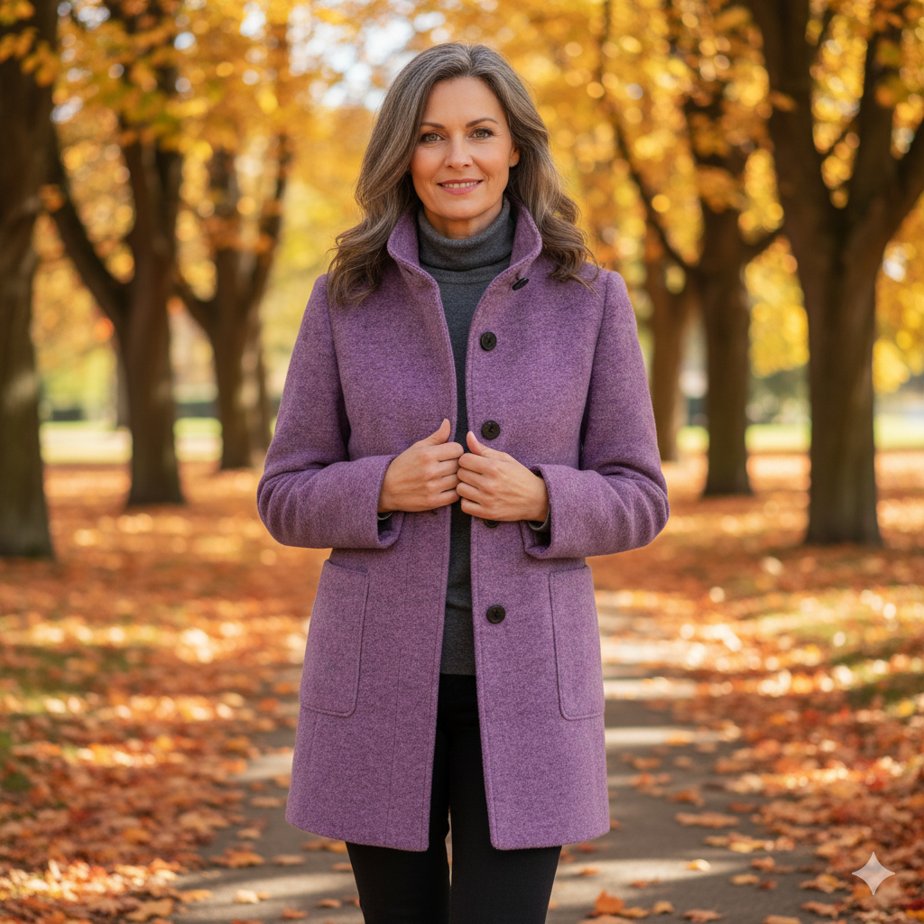 Tess | Classic Wool-Blend Coat for Women