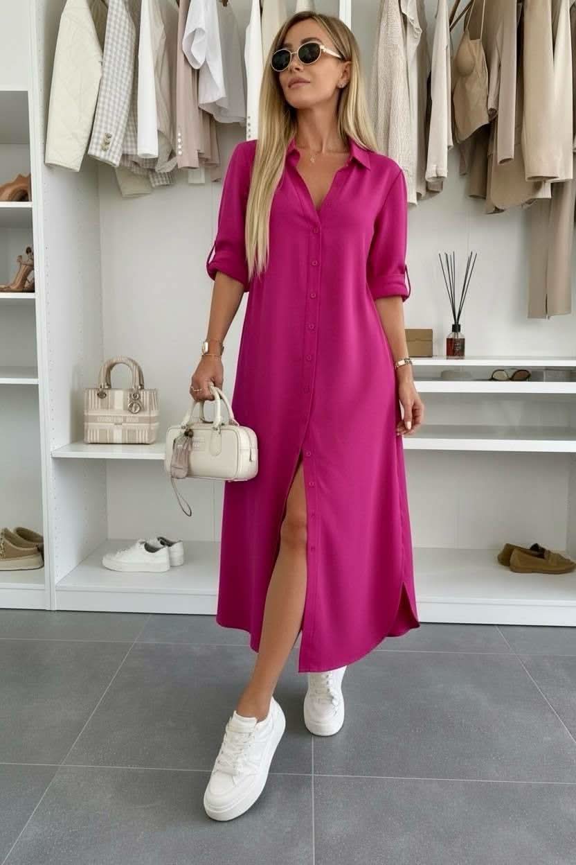 IVY BUTTON DRESS