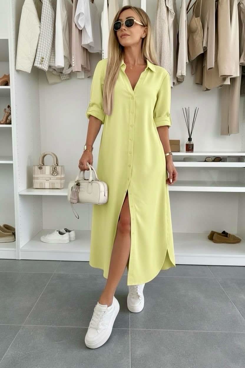 IVY BUTTON DRESS