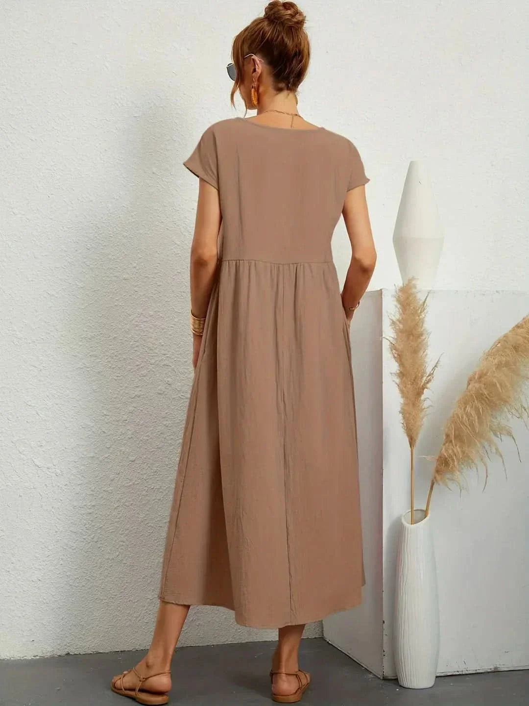 AVA LUXE FLUID MIDI DRESS