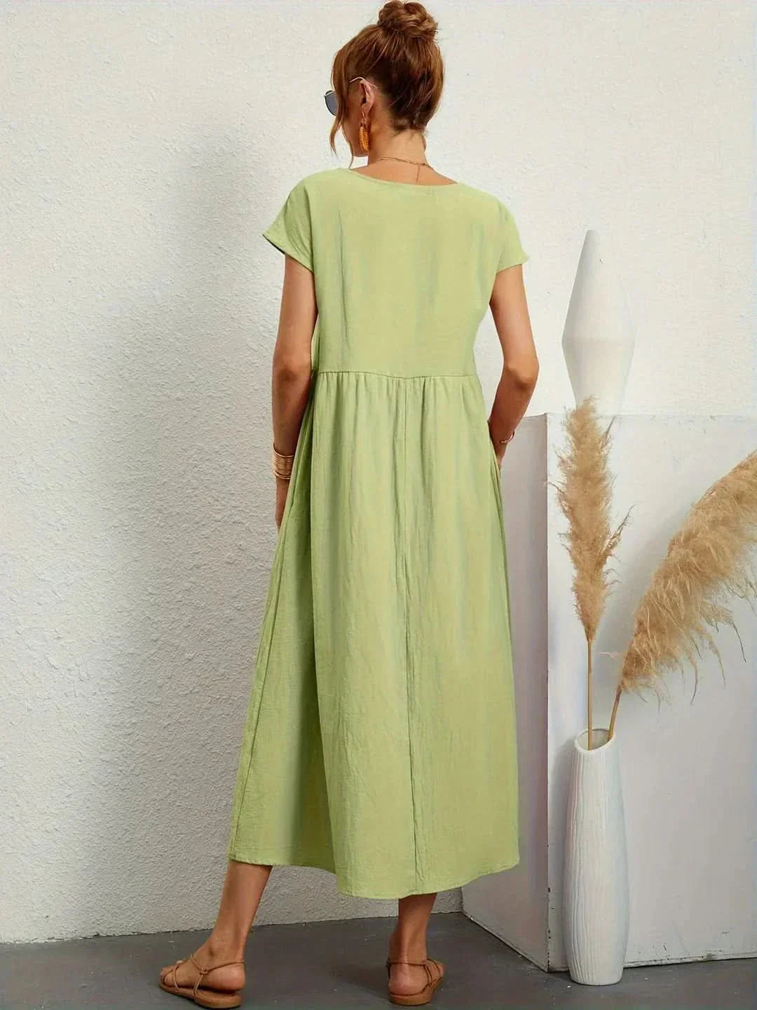 AVA LUXE FLUID MIDI DRESS