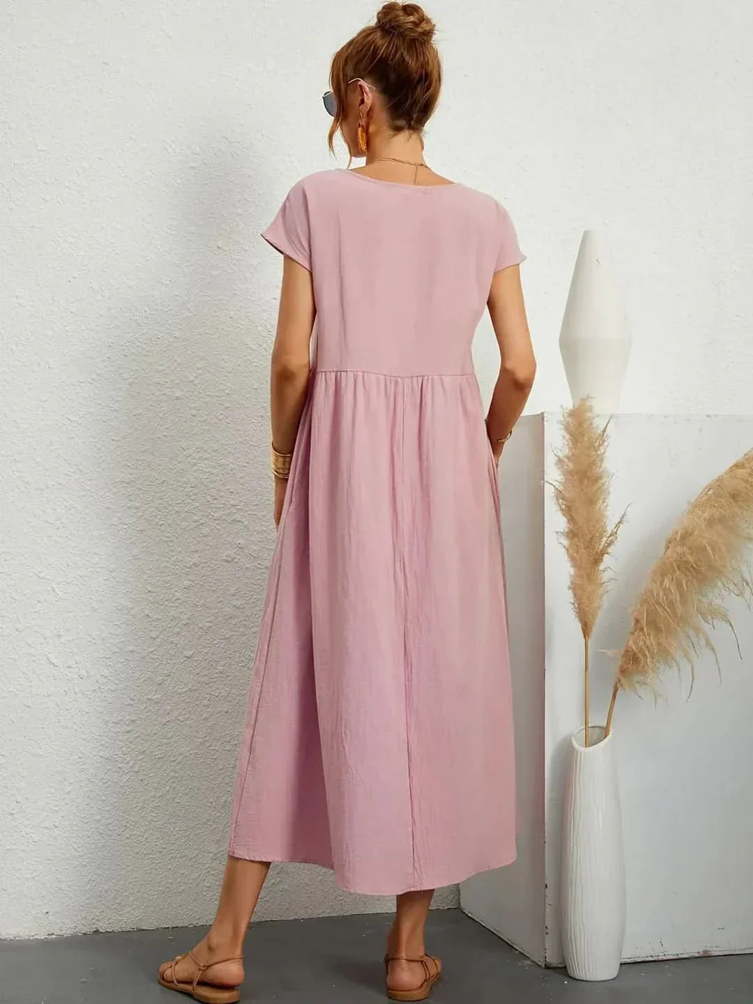 AVA LUXE FLUID MIDI DRESS