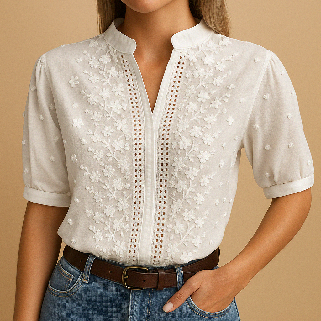 AURELINE TAILORED WHITE TOP
