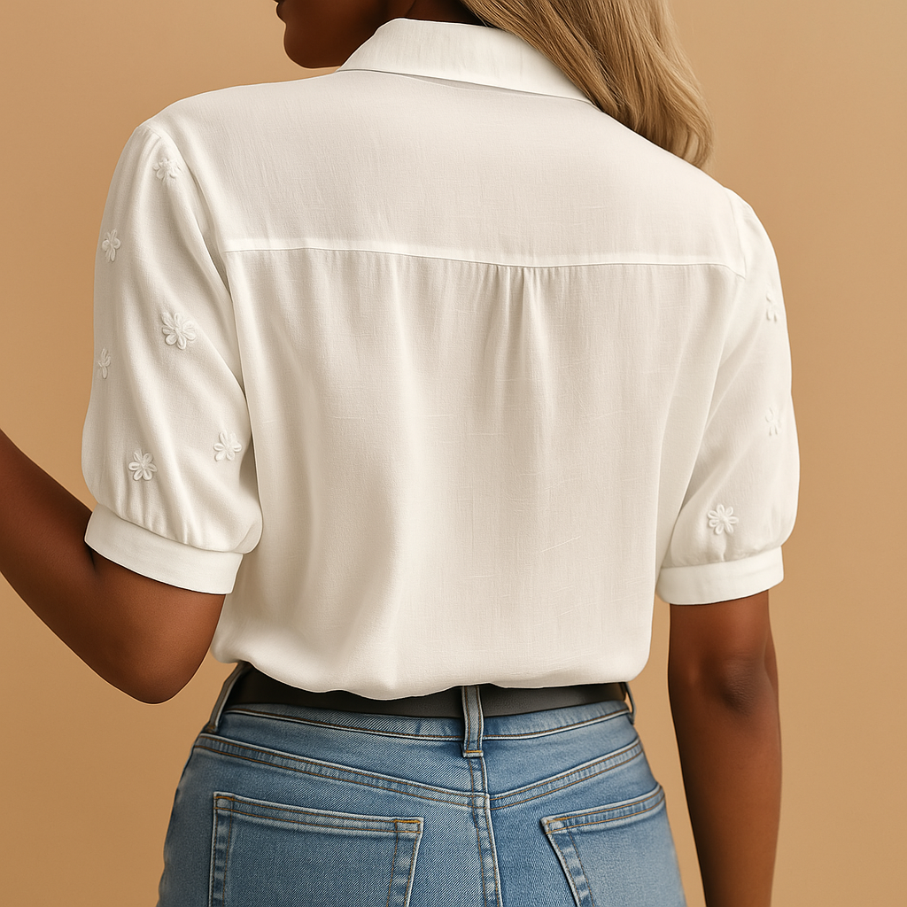 AURELINE TAILORED WHITE TOP
