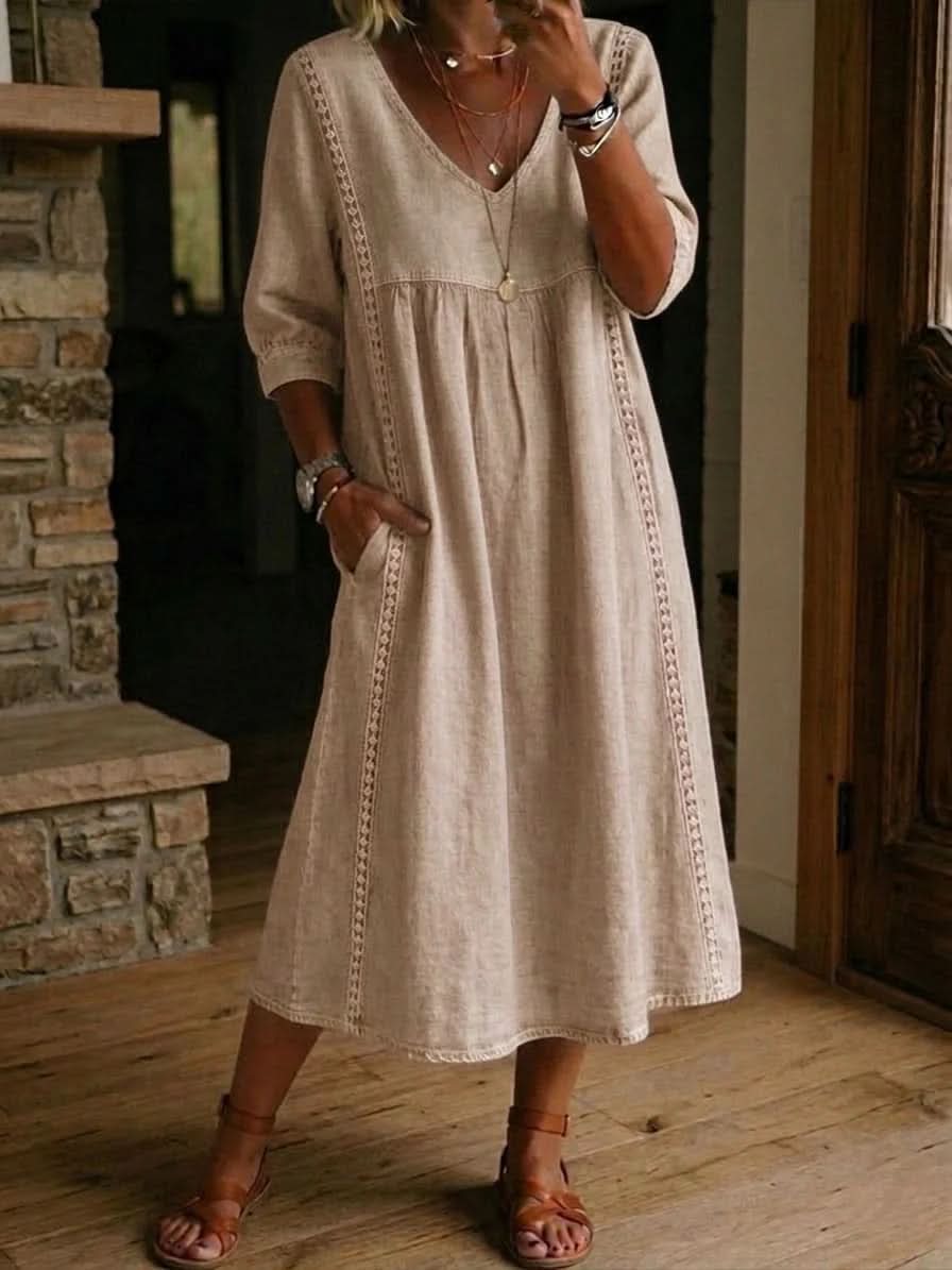 DAISY LACE TRIM DRESS