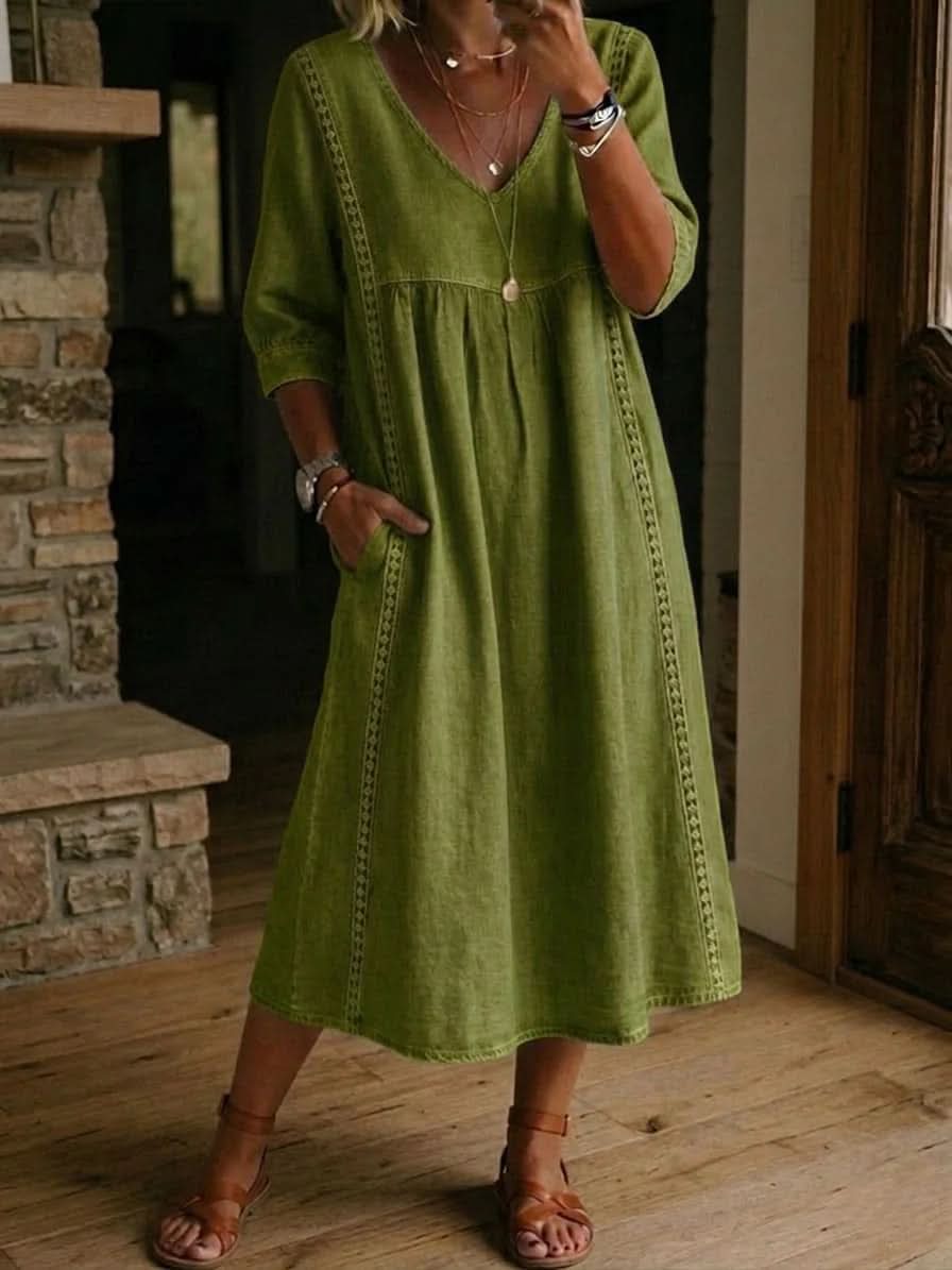 DAISY LACE TRIM DRESS