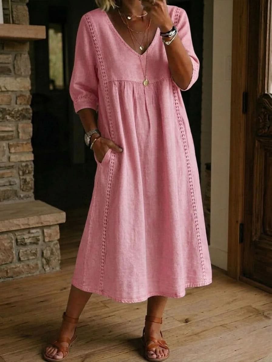 DAISY LACE TRIM DRESS