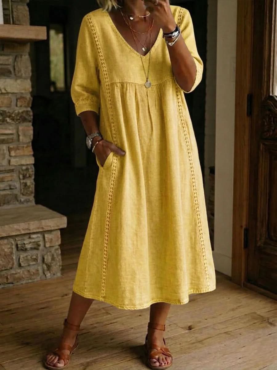 DAISY LACE TRIM DRESS