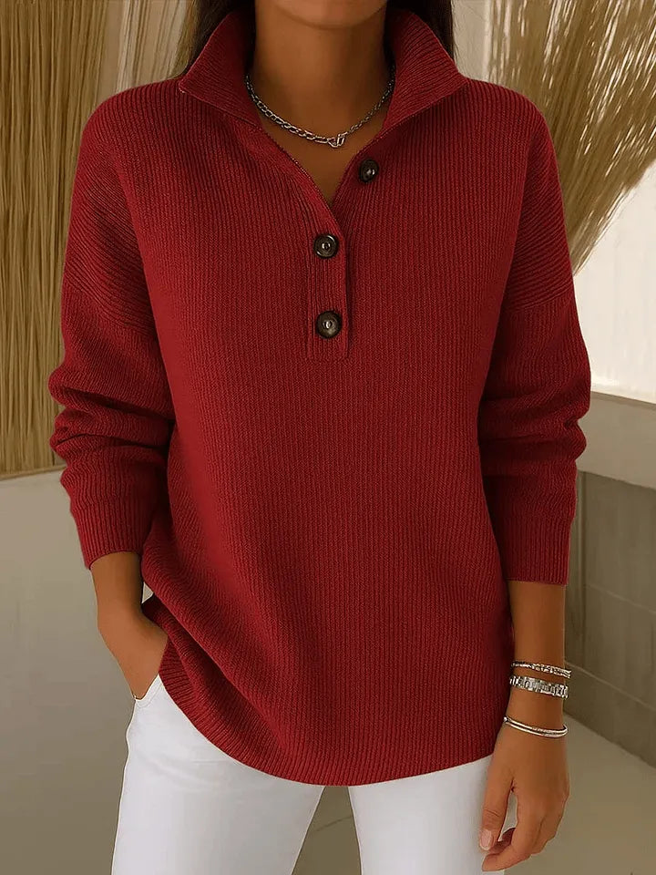 Florence™ | V-Neck Polo Jumper