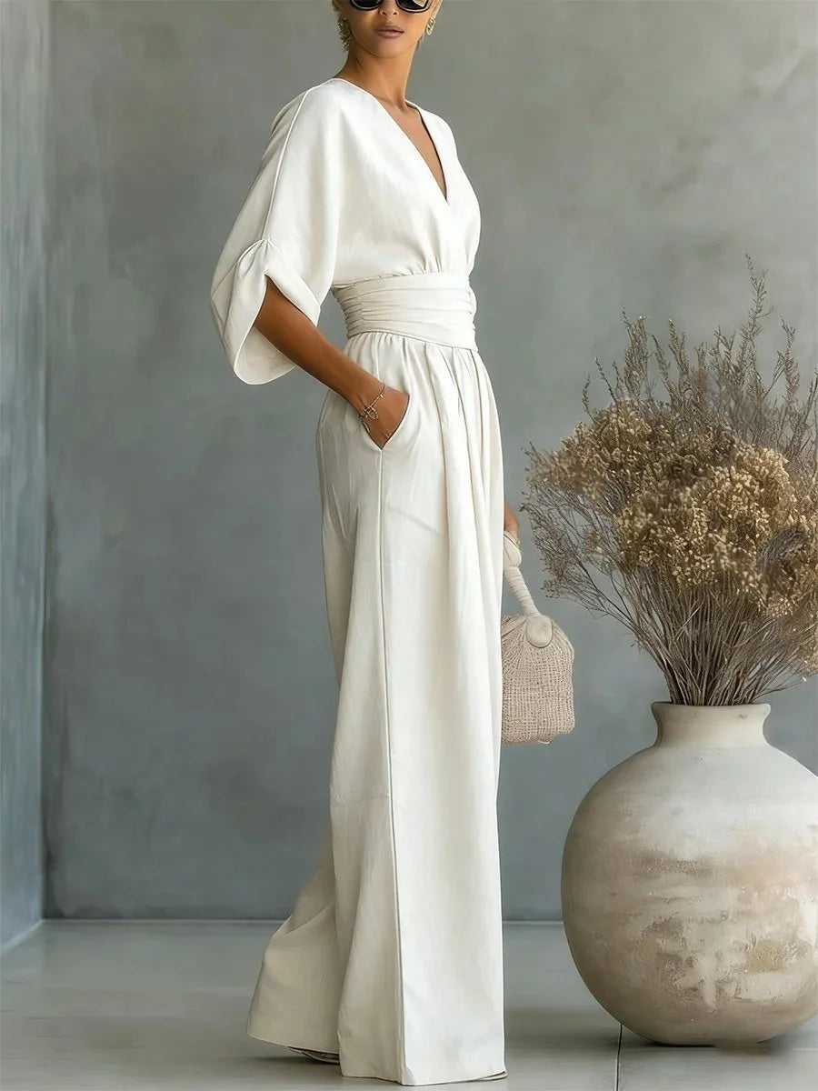 Sienna | Essential V-Neck Jumpsuit