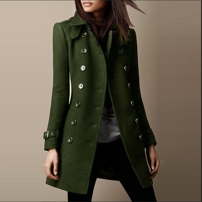 Classic Double-Breasted Trench Coat